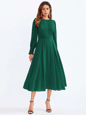 Afghani Green Formal Dresses Simple